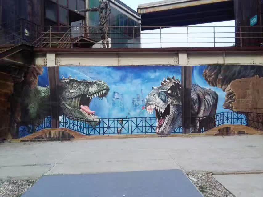 3D墻體彩繪，繪出美麗新農村