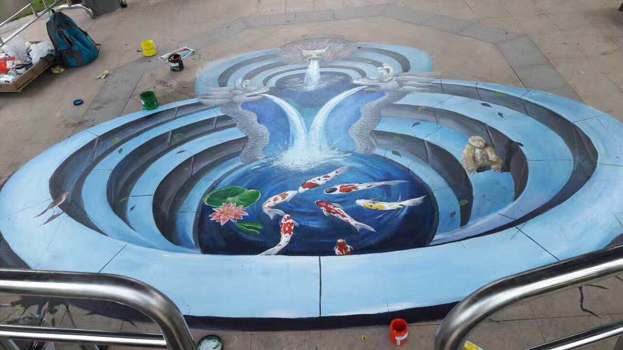 手繪墻更加的絢麗多彩