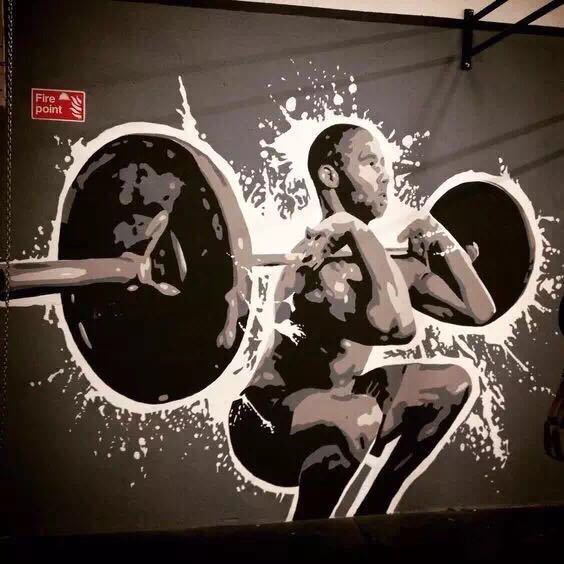 健身房墻繪———你的健身好時(shí)光