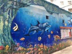 珠海文化墻彩繪