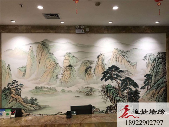 菲藍酒店墻繪【廣州墻繪】