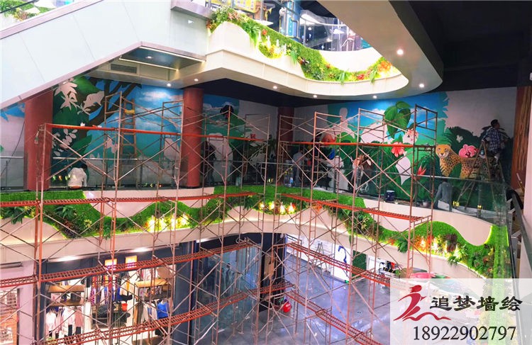 茶山碧桂園喜悅里廣場彩繪【幼兒園墻繪】