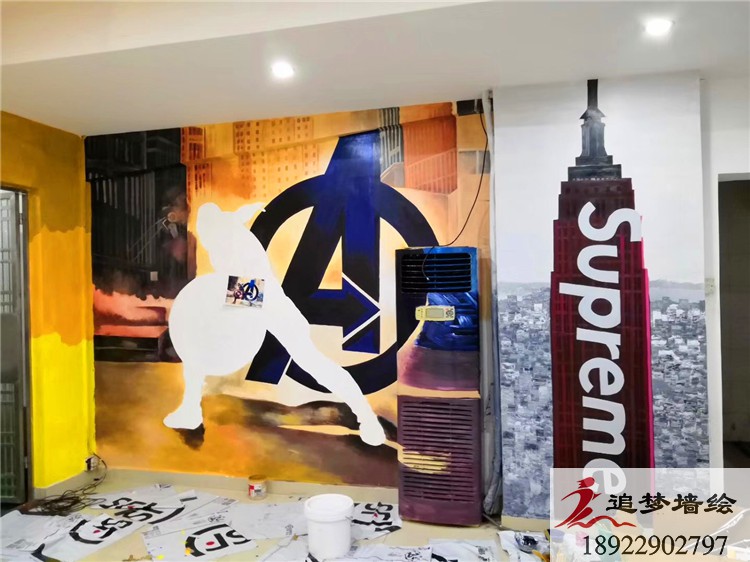 supreme彩繪涂鴉【壁畫】