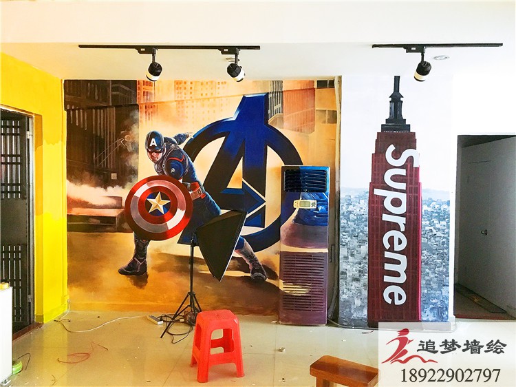 supreme彩繪涂鴉【壁畫】