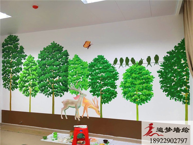 老年病康復醫院彩繪【文化墻手繪】