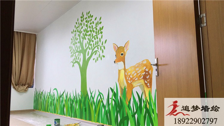 老年病康復醫院彩繪【文化墻手繪】