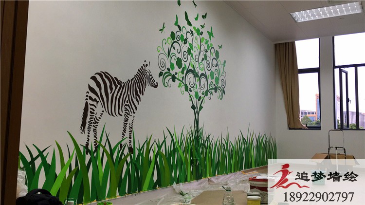 老年病康復醫院彩繪【文化墻手繪】