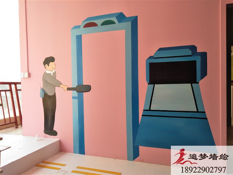 商場墻繪導覽圖