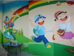 紅太陽幼兒園墻繪