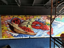 番禺南村釣蝦彩繪