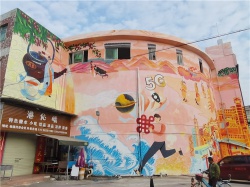 東莞大朗 聯(lián)通墻繪項(xiàng)目